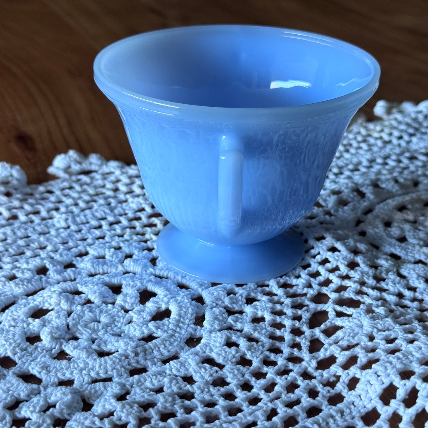 Pyrex Delphite Blue Sugar Bowl
