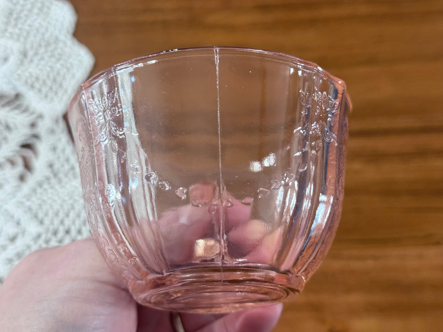 Federal Glass 'Madrid' Pink Depression Glass Teacup & Saucer