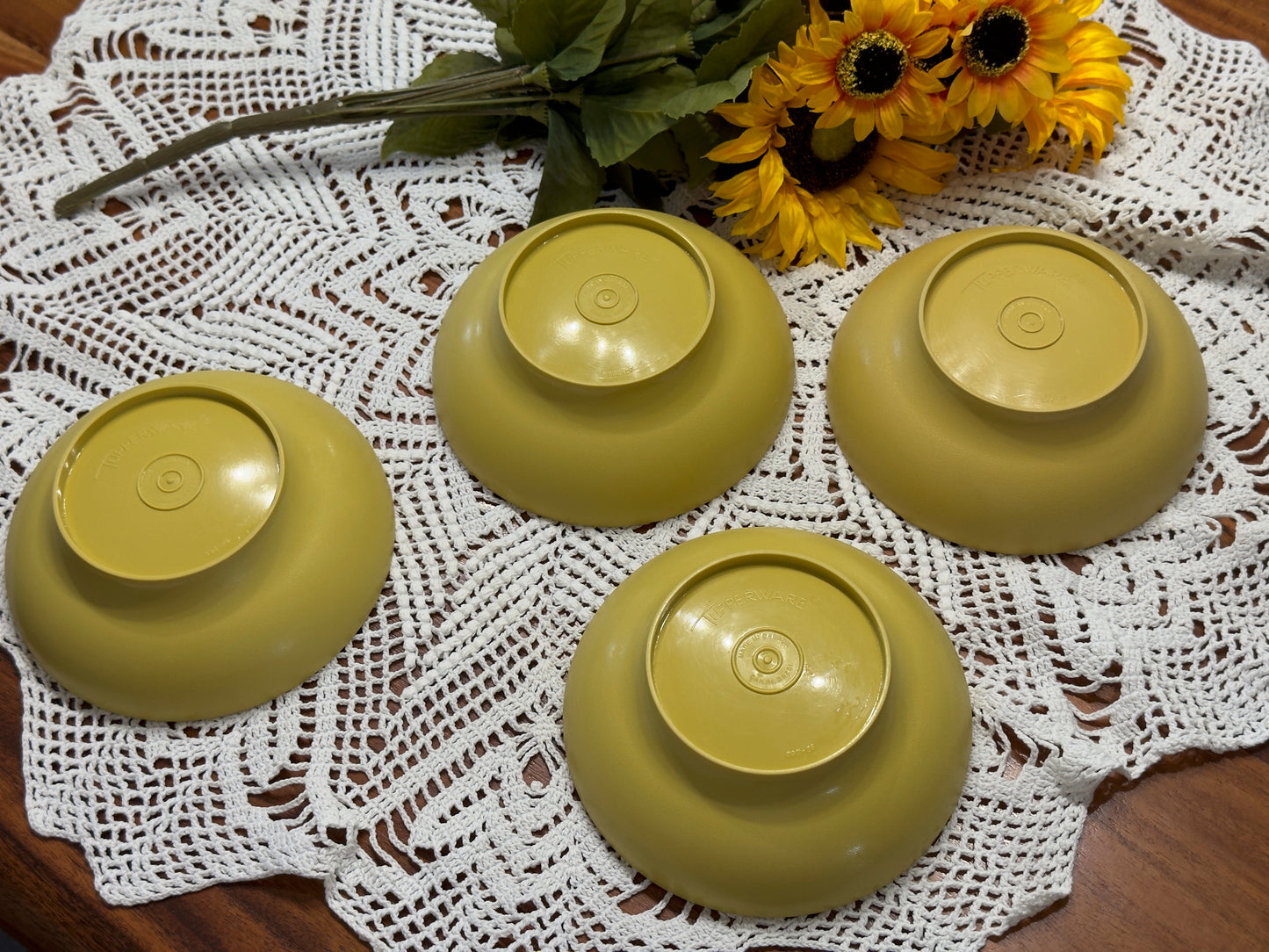 Tupperware Harvest Gold #890 Bowls