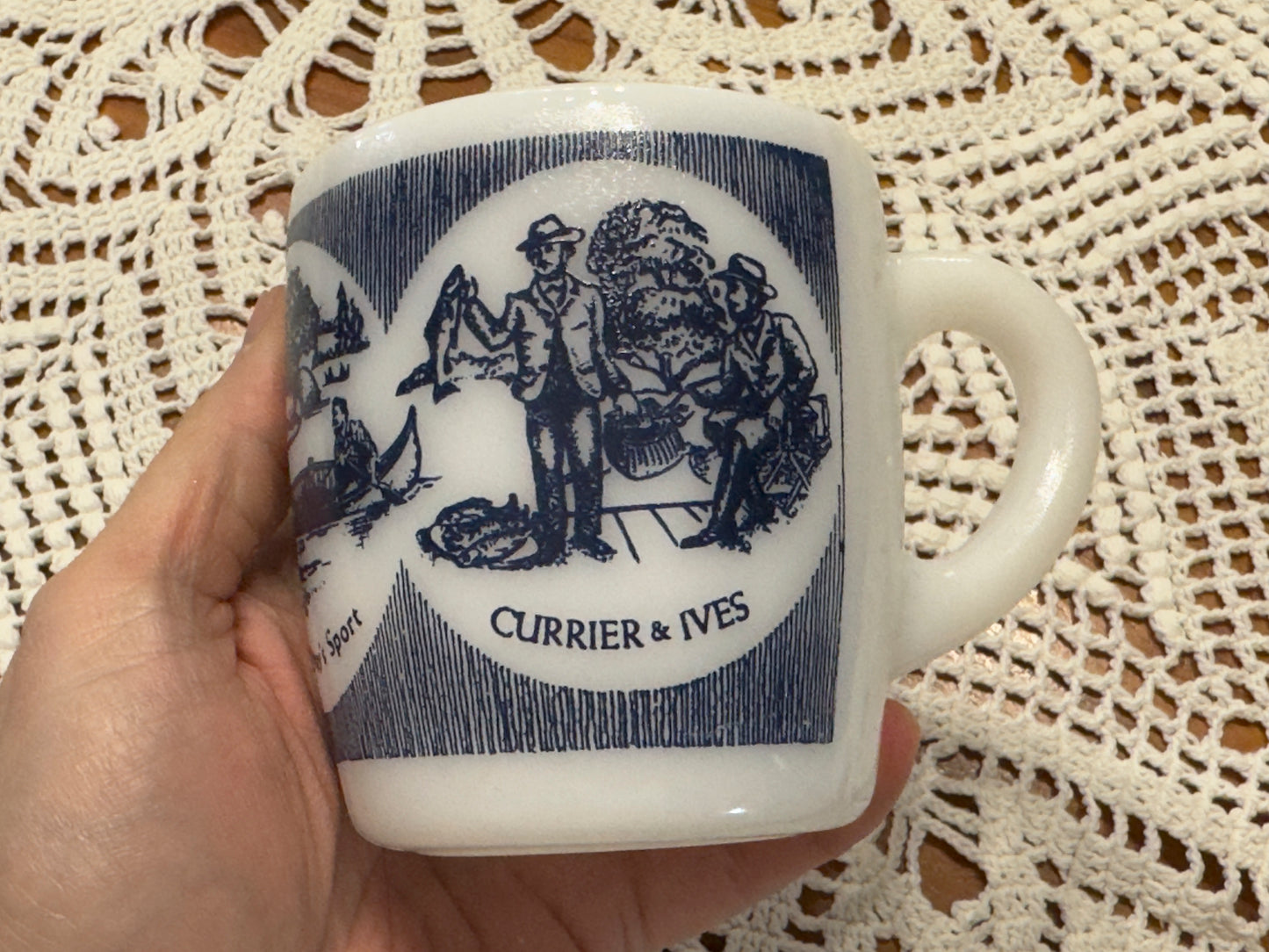 Vintage 'A Good Day's Sport' Currier & Ives Hunting Scene Mug
