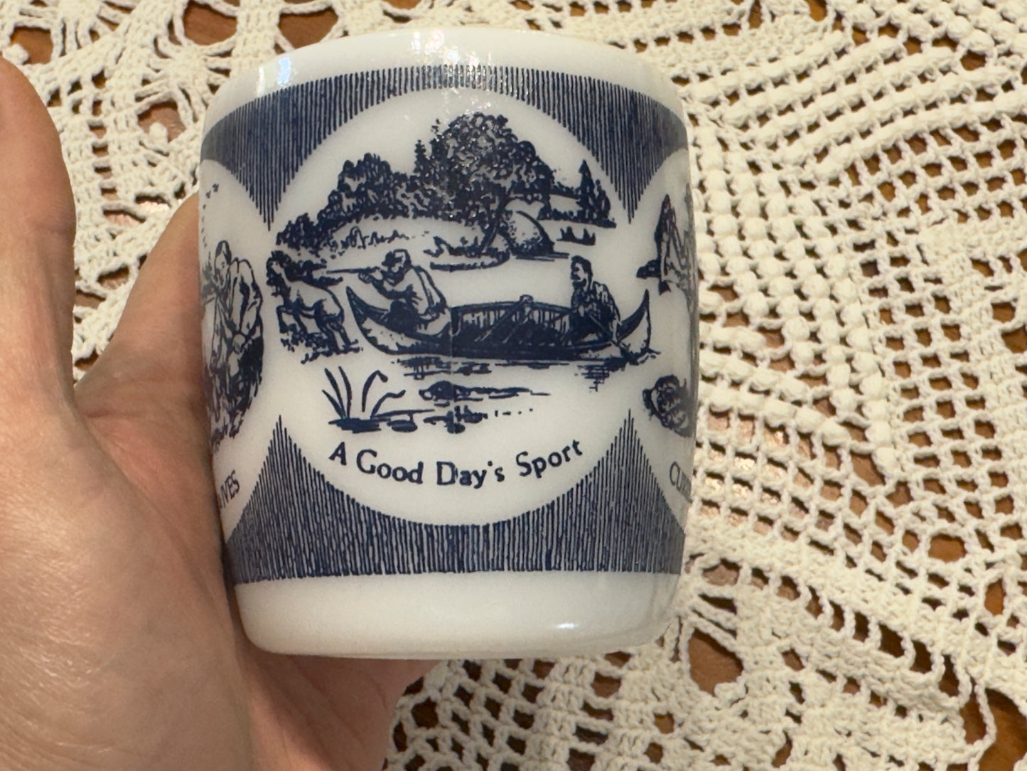 Vintage 'A Good Day's Sport' Currier & Ives Hunting Scene Mug