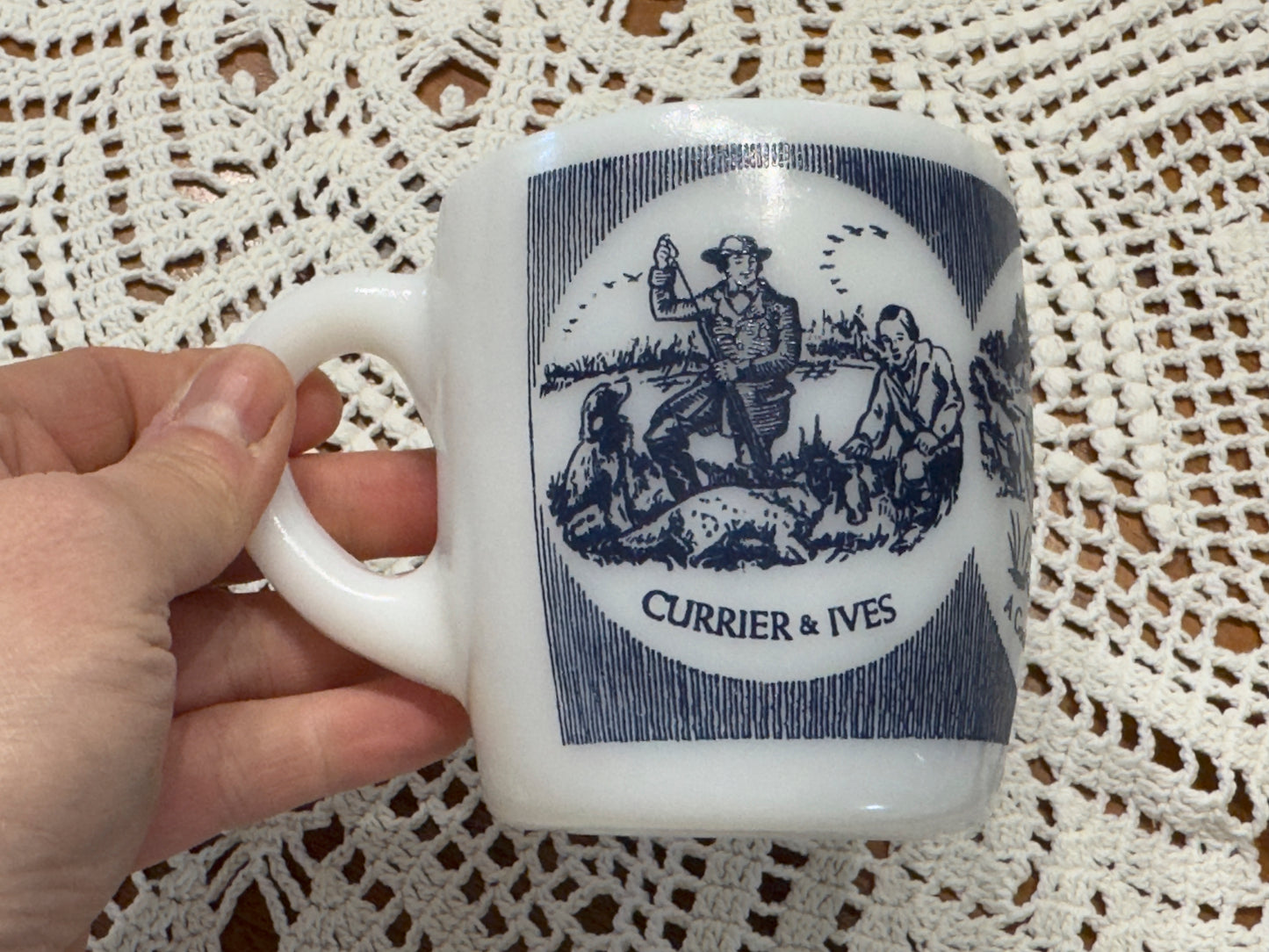 Vintage 'A Good Day's Sport' Currier & Ives Hunting Scene Mug