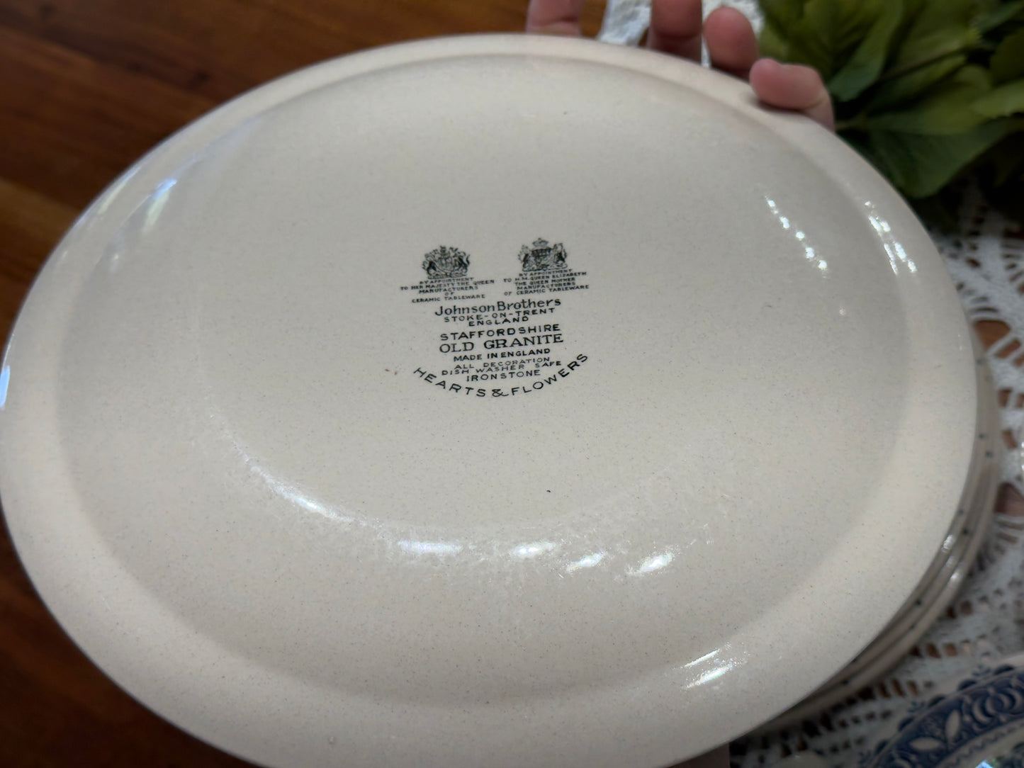 Johnson Brothers 'Old Granite' Hearts and Flowers