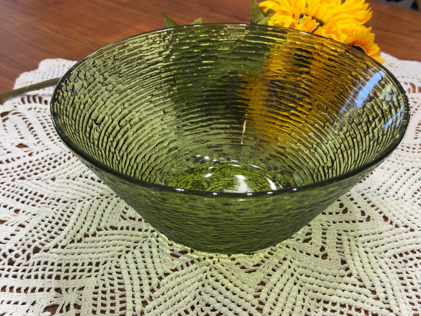 Vintage Anchor Hocking Large Soreno Serving Bowl