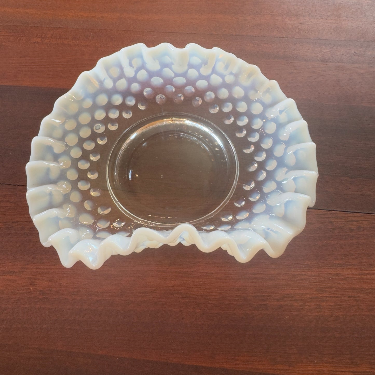 Vintage Fenton Opalescent Hobnail Candy Dish