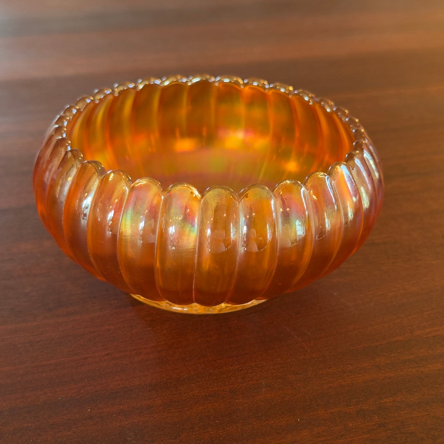 Imperial Carnival Glass 'Pillar Flute' Bowl