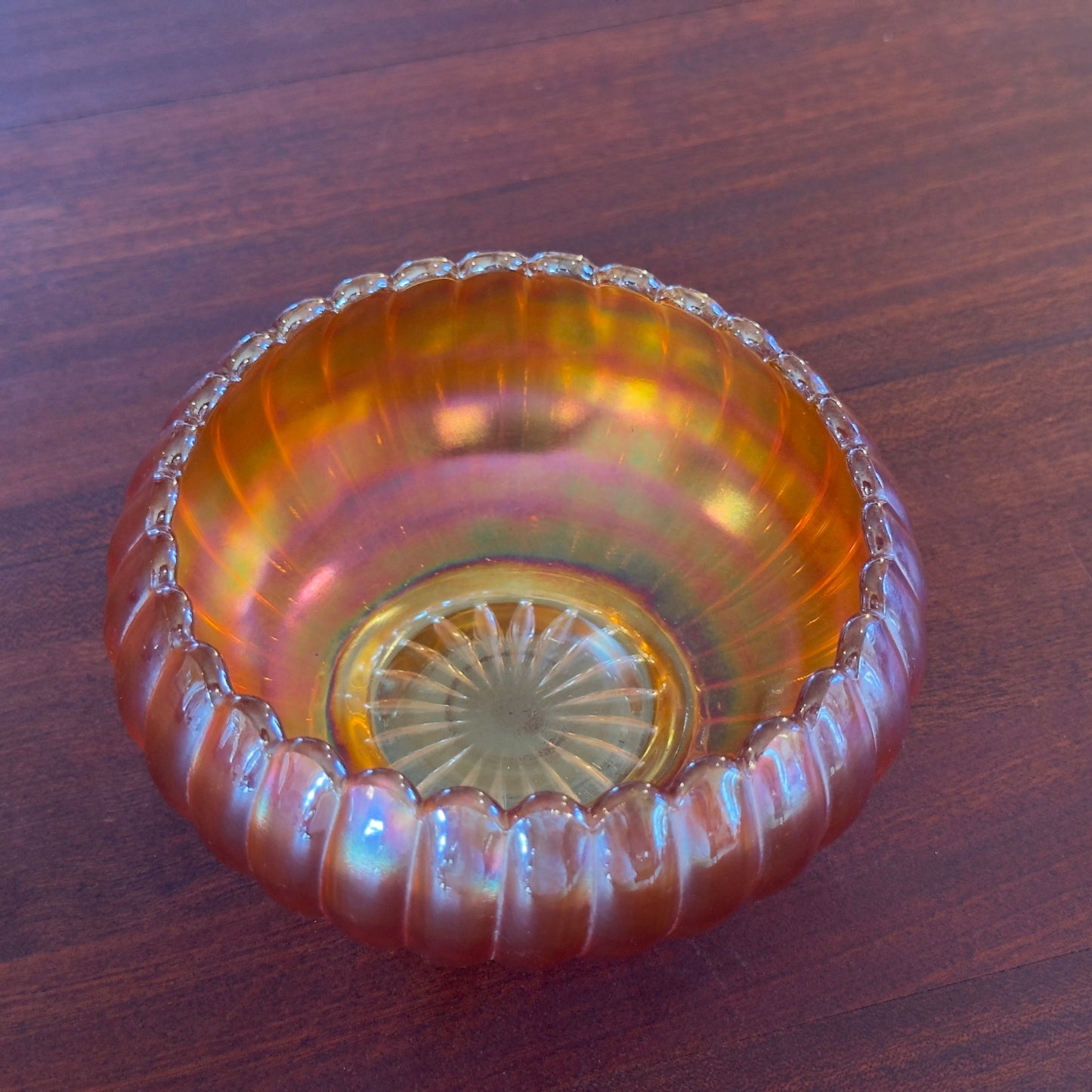 Imperial Carnival Glass 'Pillar Flute' Bowl