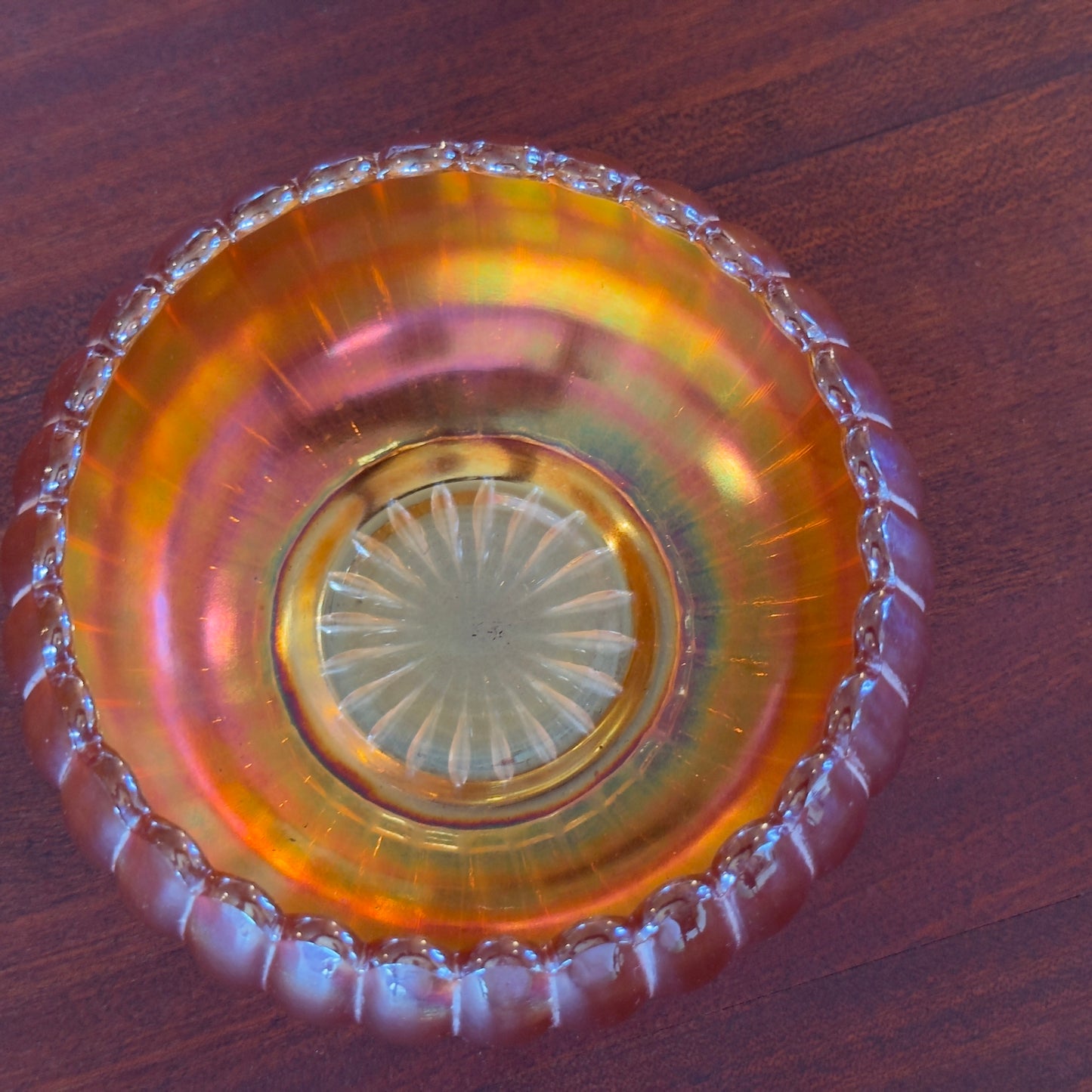 Imperial Carnival Glass 'Pillar Flute' Bowl