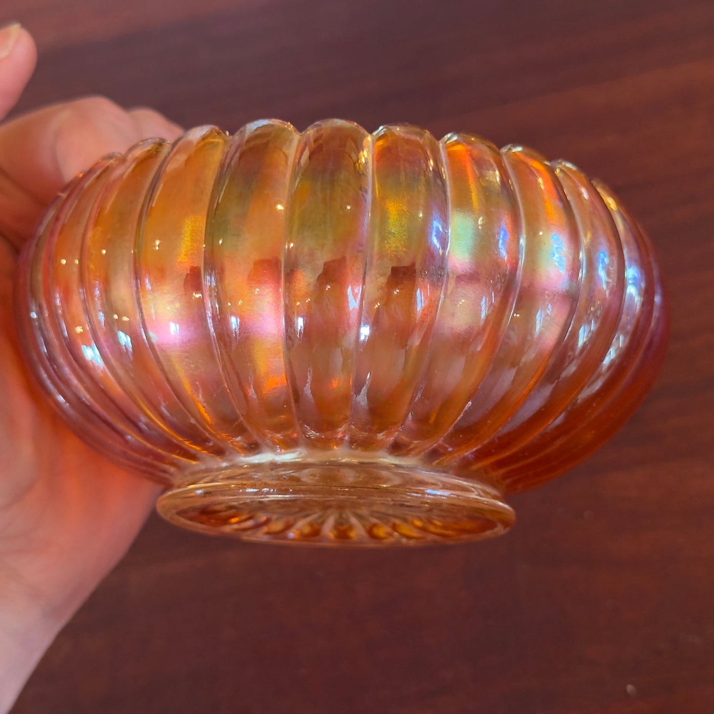 Imperial Carnival Glass 'Pillar Flute' Bowl