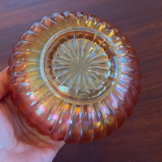 Imperial Carnival Glass 'Pillar Flute' Bowl