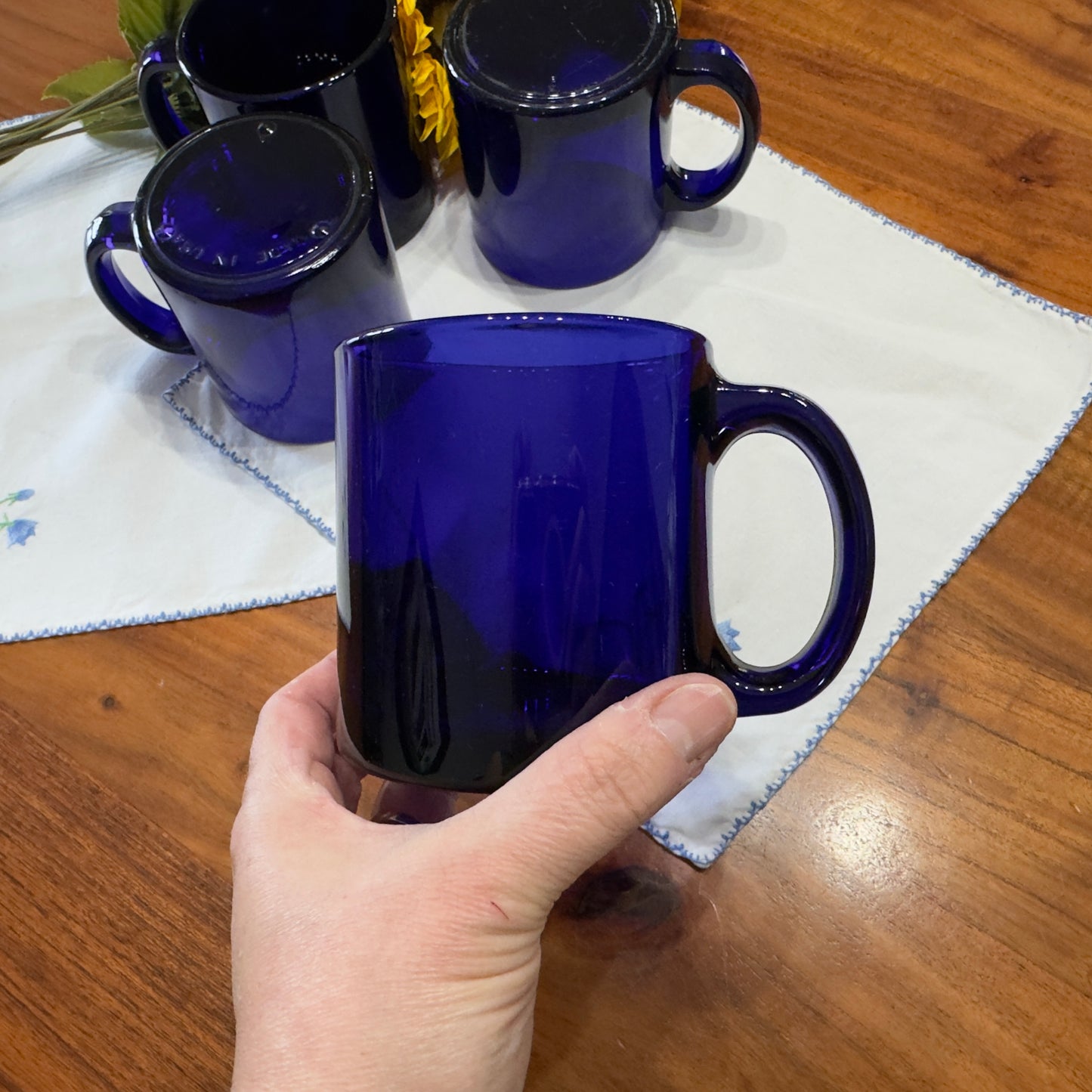 Cobalt Blue Made In USA Mugs