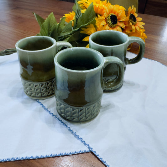 MCM Drip Glaze Mugs