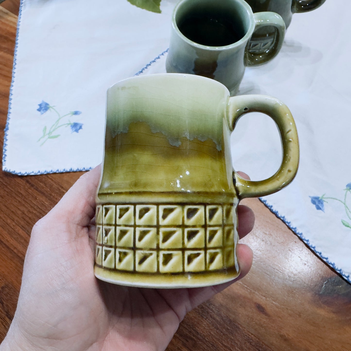 MCM Drip Glaze Mugs