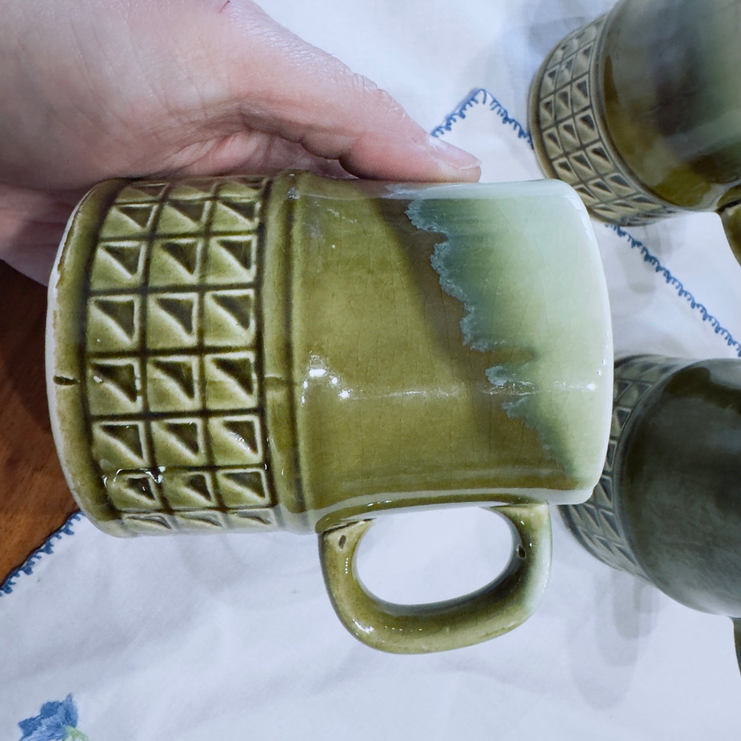 MCM Drip Glaze Mugs