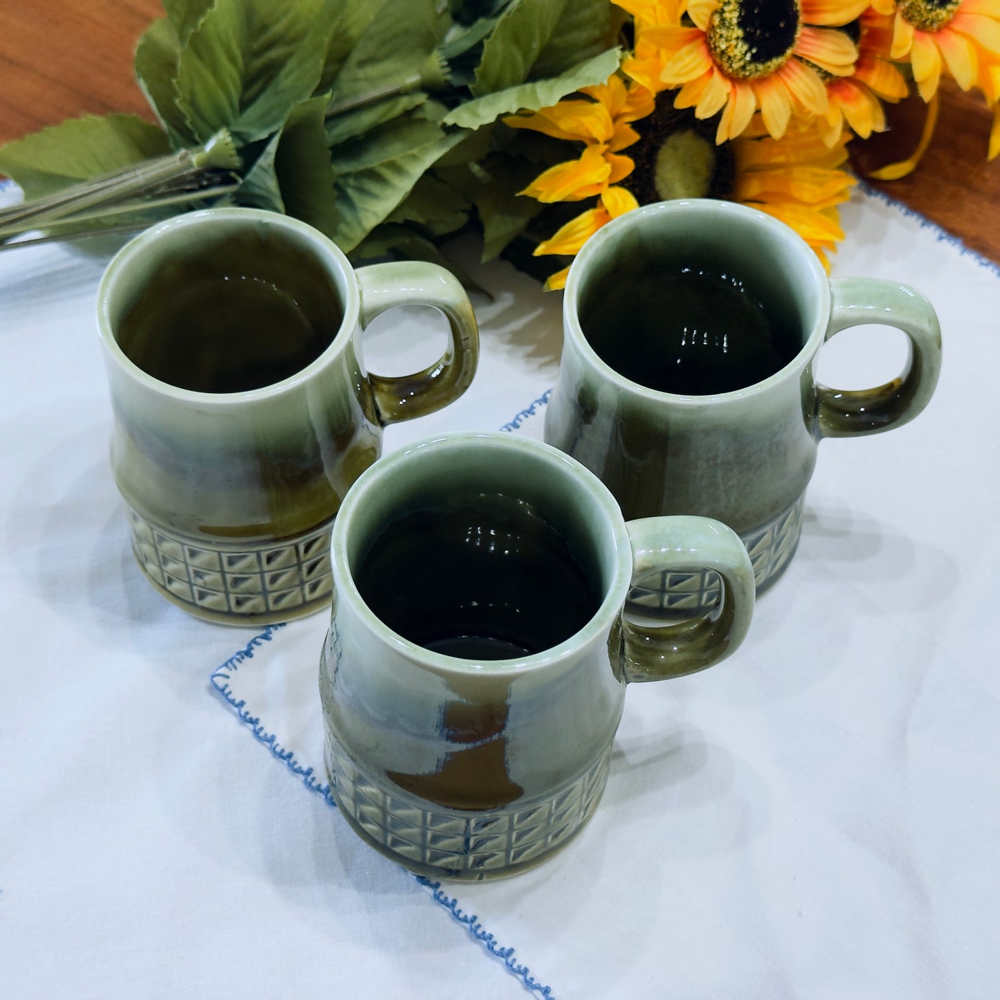 MCM Drip Glaze Mugs