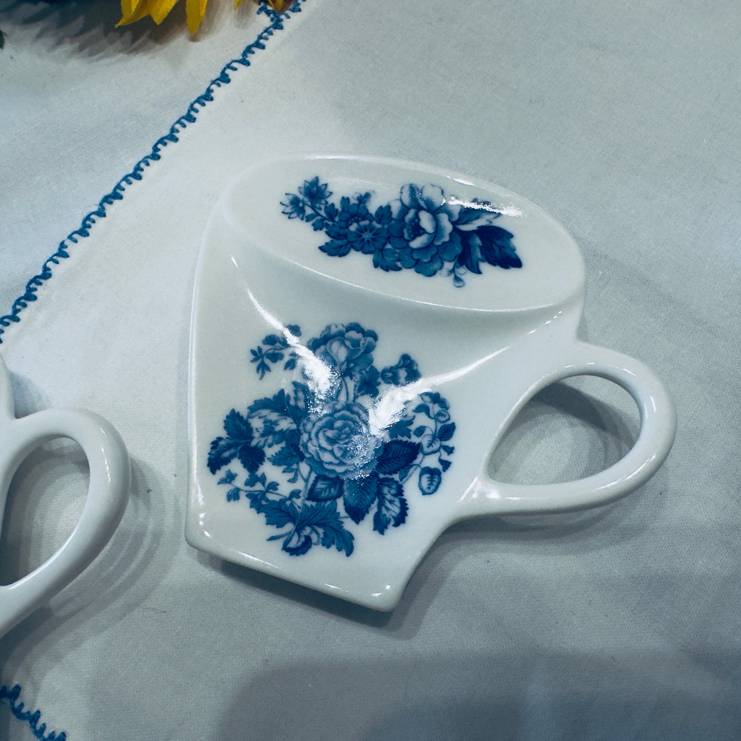 Vintage Spode Blue Room Tea Bag Holder/Spoon Rest