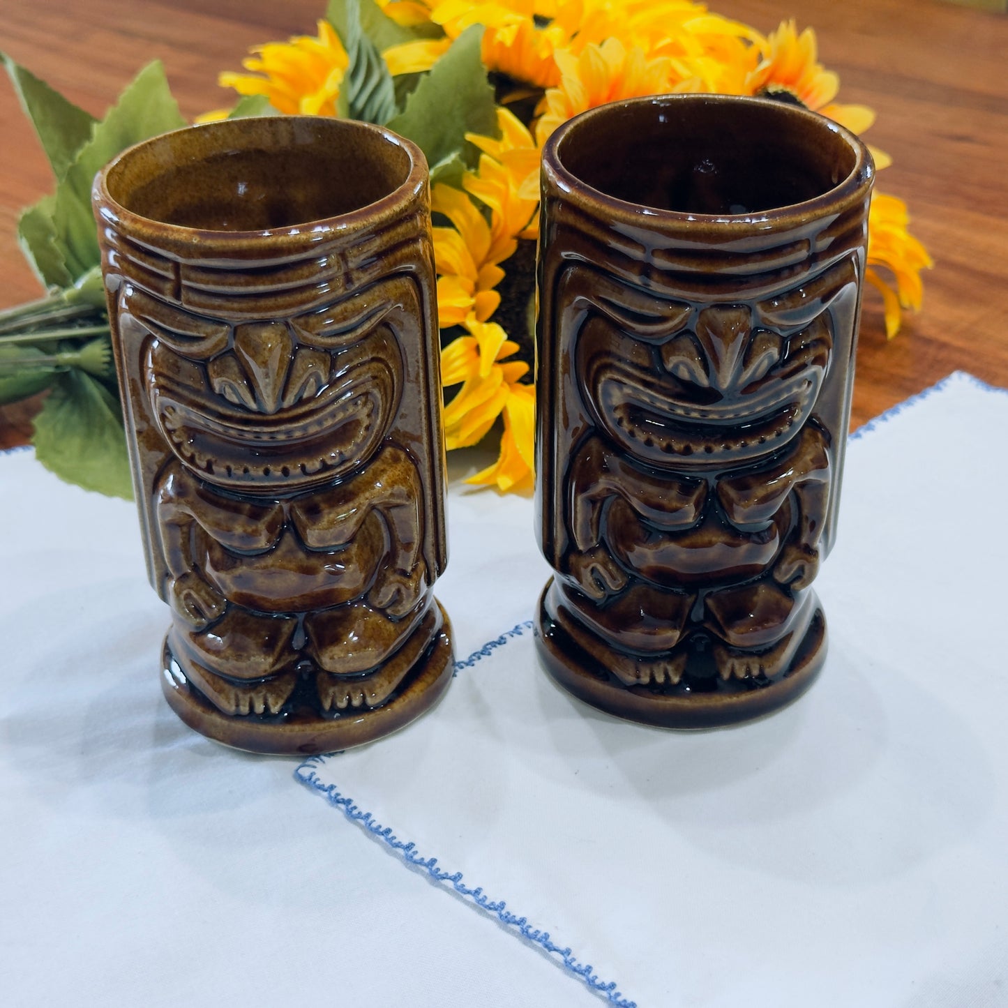 Vintage Tiki Leilani Ceramic Mugs