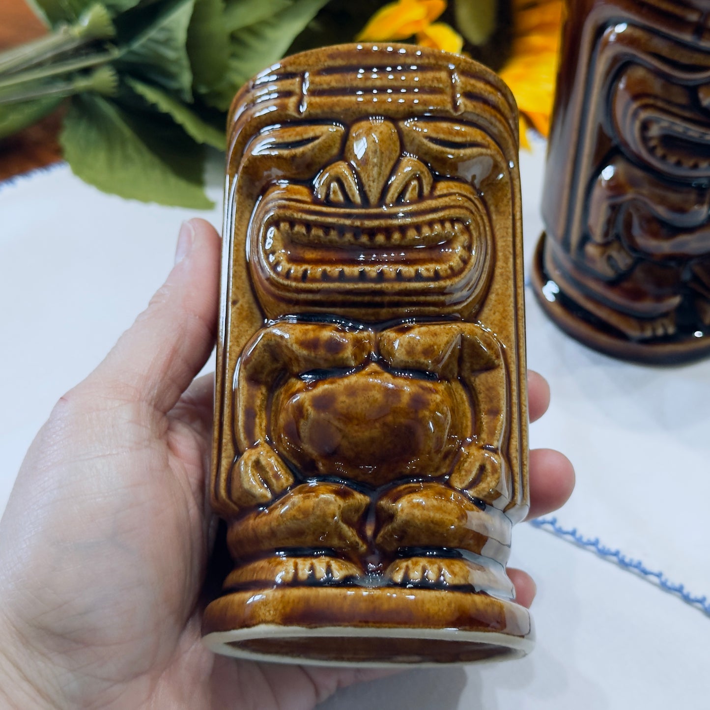 Vintage Tiki Leilani Ceramic Mugs