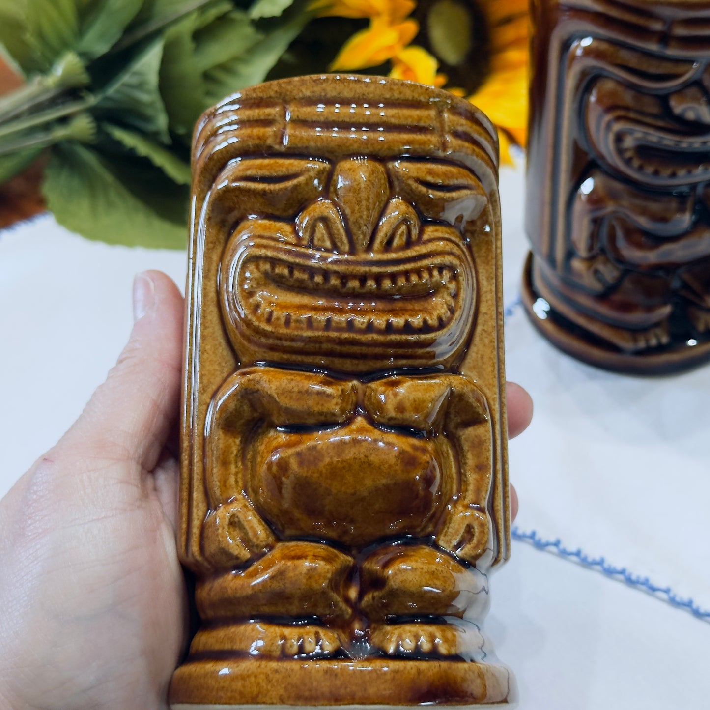 Vintage Tiki Leilani Ceramic Mugs