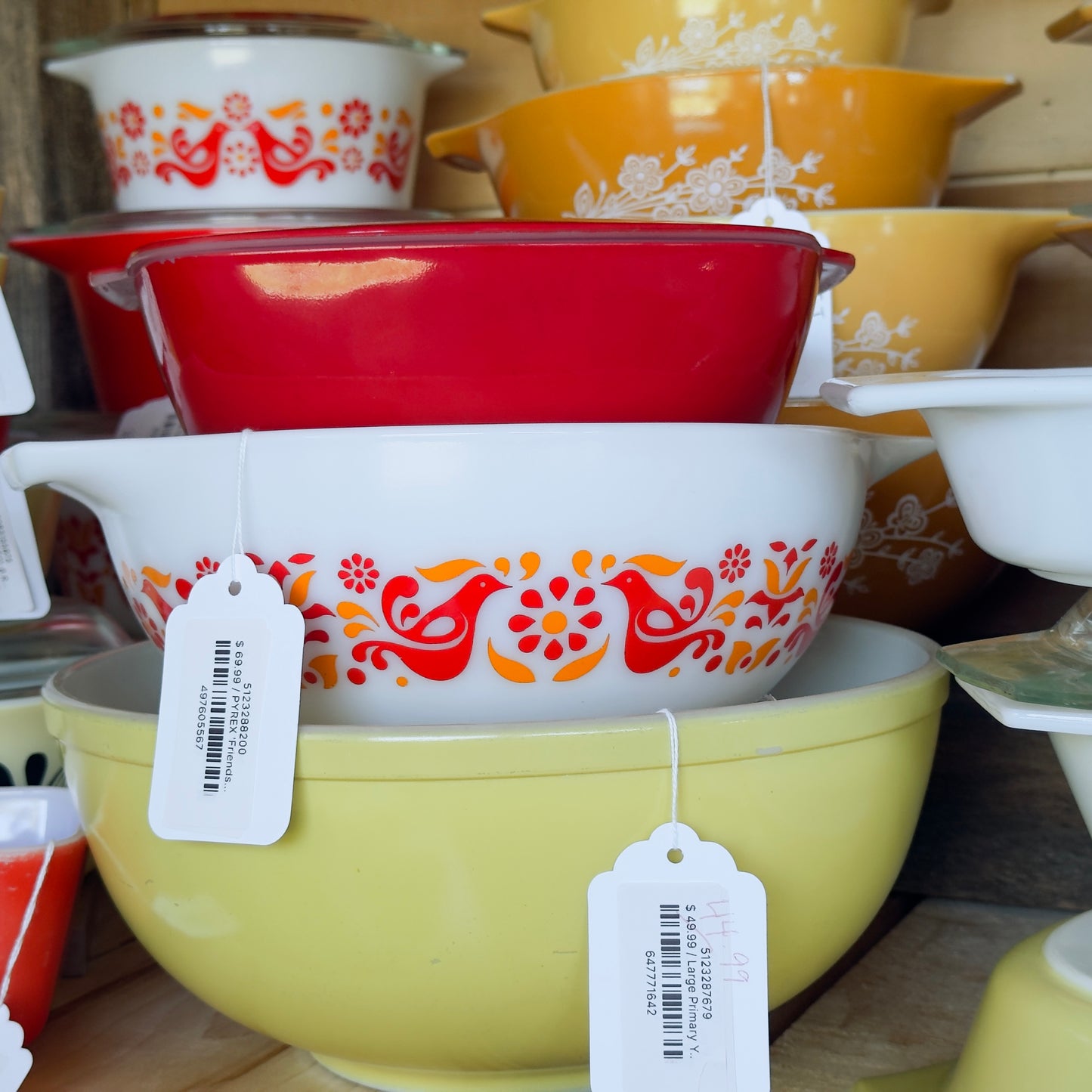 Vintage PYREX 015/ 515C Red Square Hostess Casserole Dish