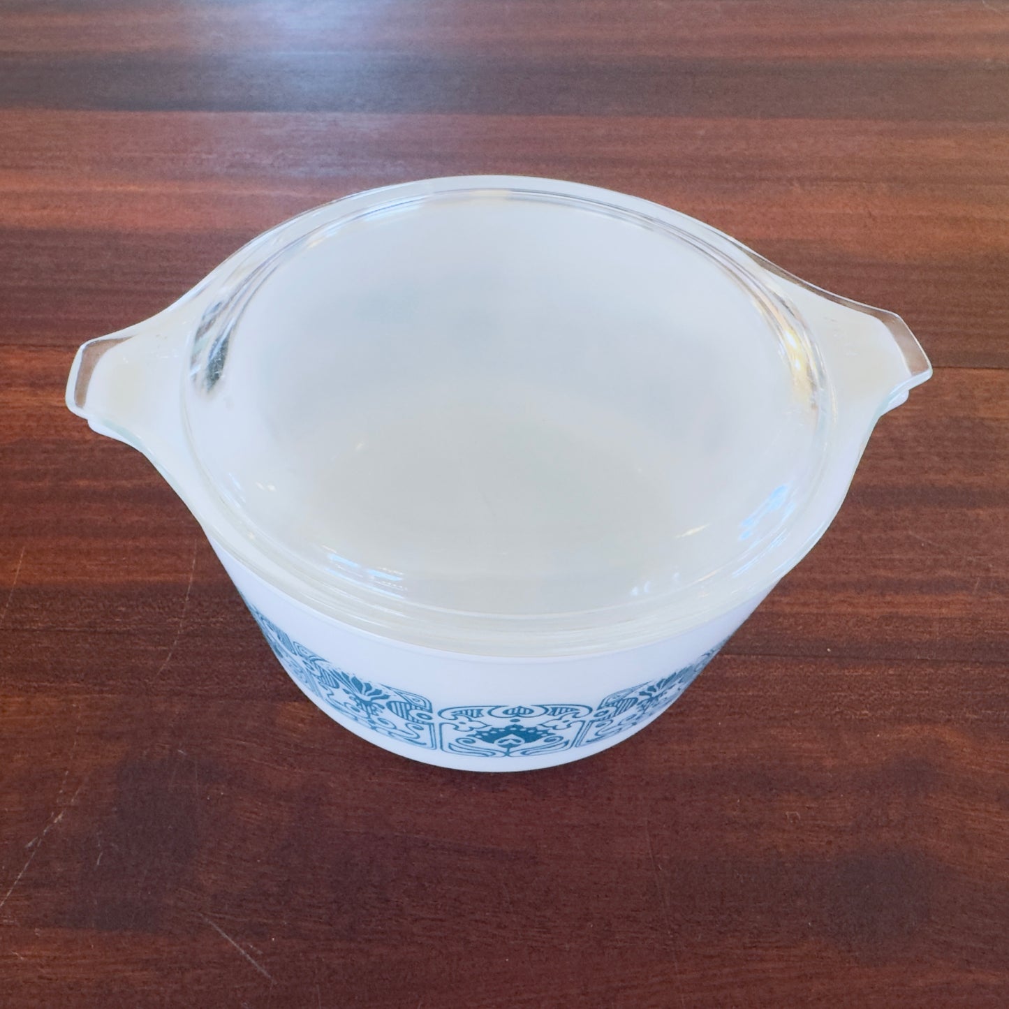 PYREX Horizon Blue Covered Casserole Dish