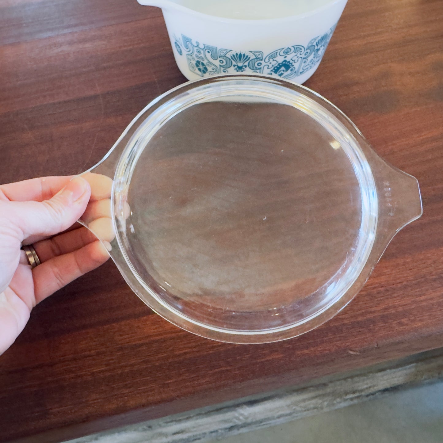 PYREX Horizon Blue Covered Casserole Dish