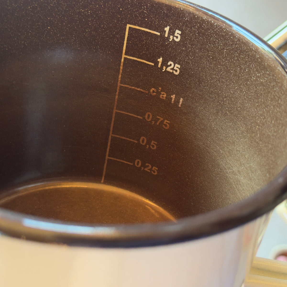 EMO Celje Slovenia Enamel Measuring Cup Pot