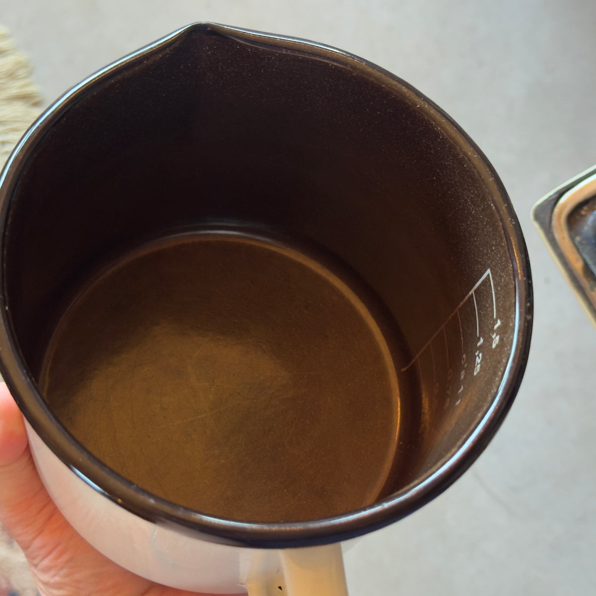 EMO Celje Slovenia Enamel Measuring Cup Pot