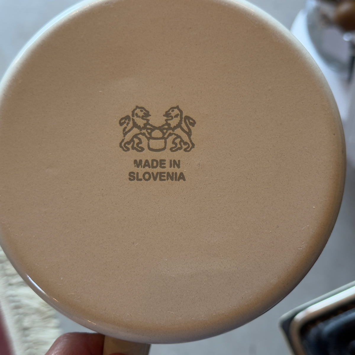 EMO Celje Slovenia Enamel Measuring Cup Pot