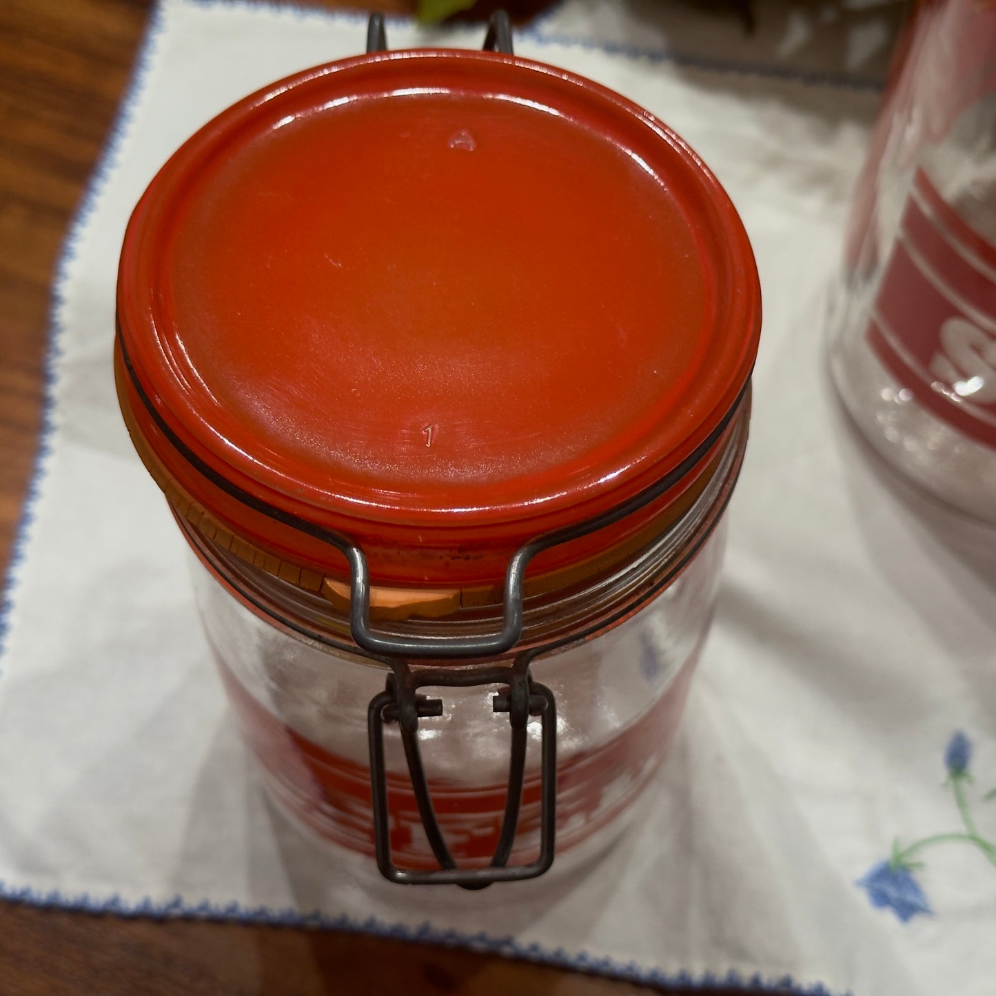 Vintage Glass Canister Set (Sugar & Coffee)