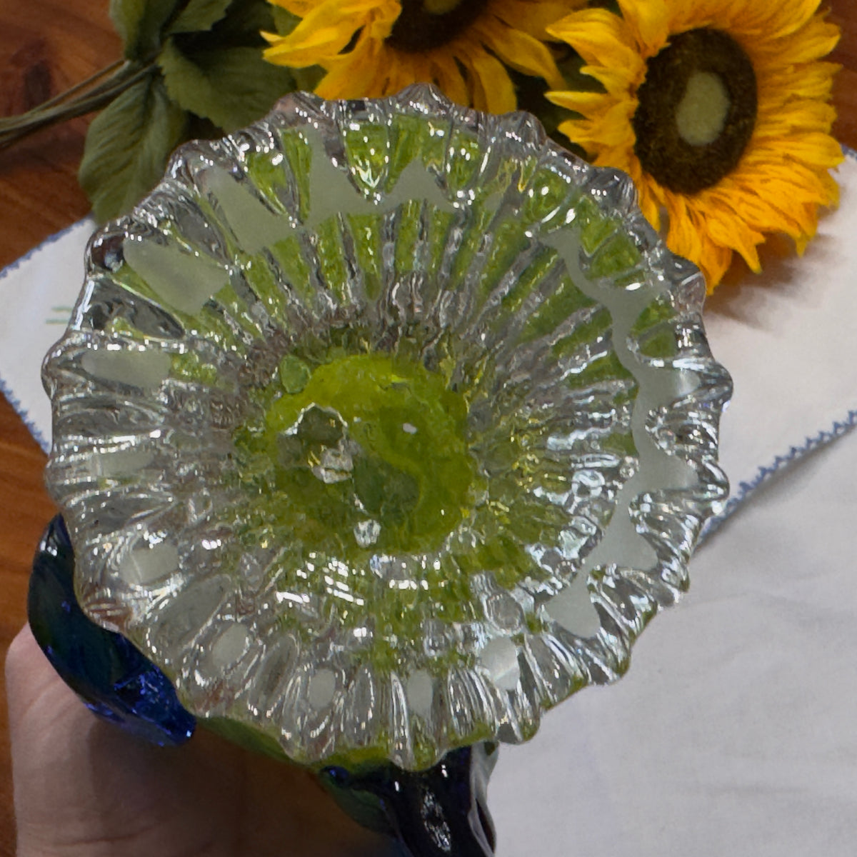 Art Glass Rooster Figure