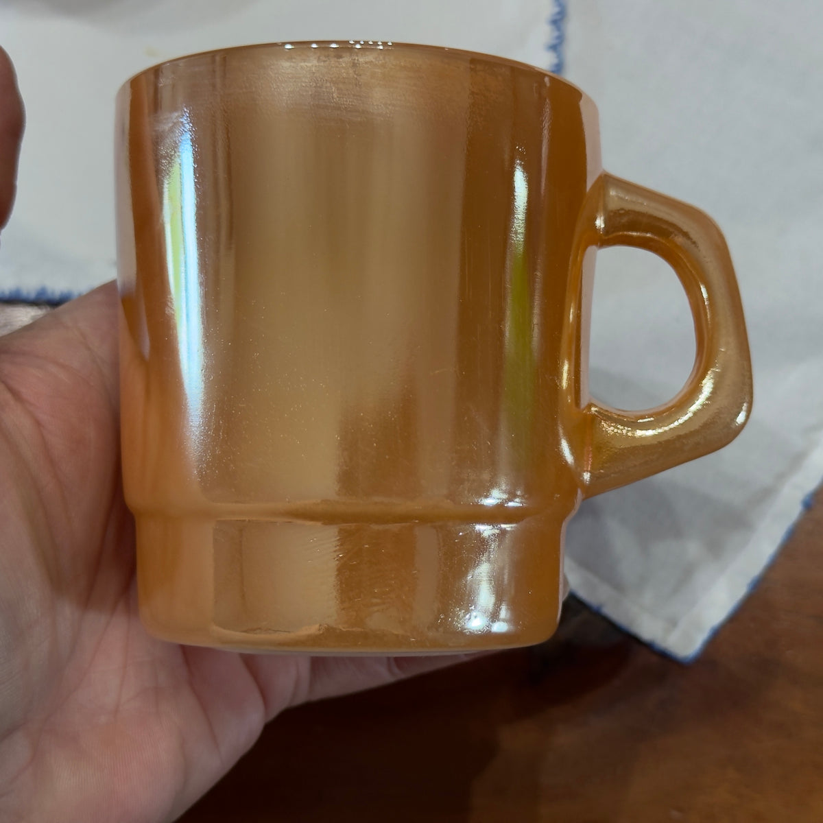 Termocrisa Peach Lustre Stackable Mugs