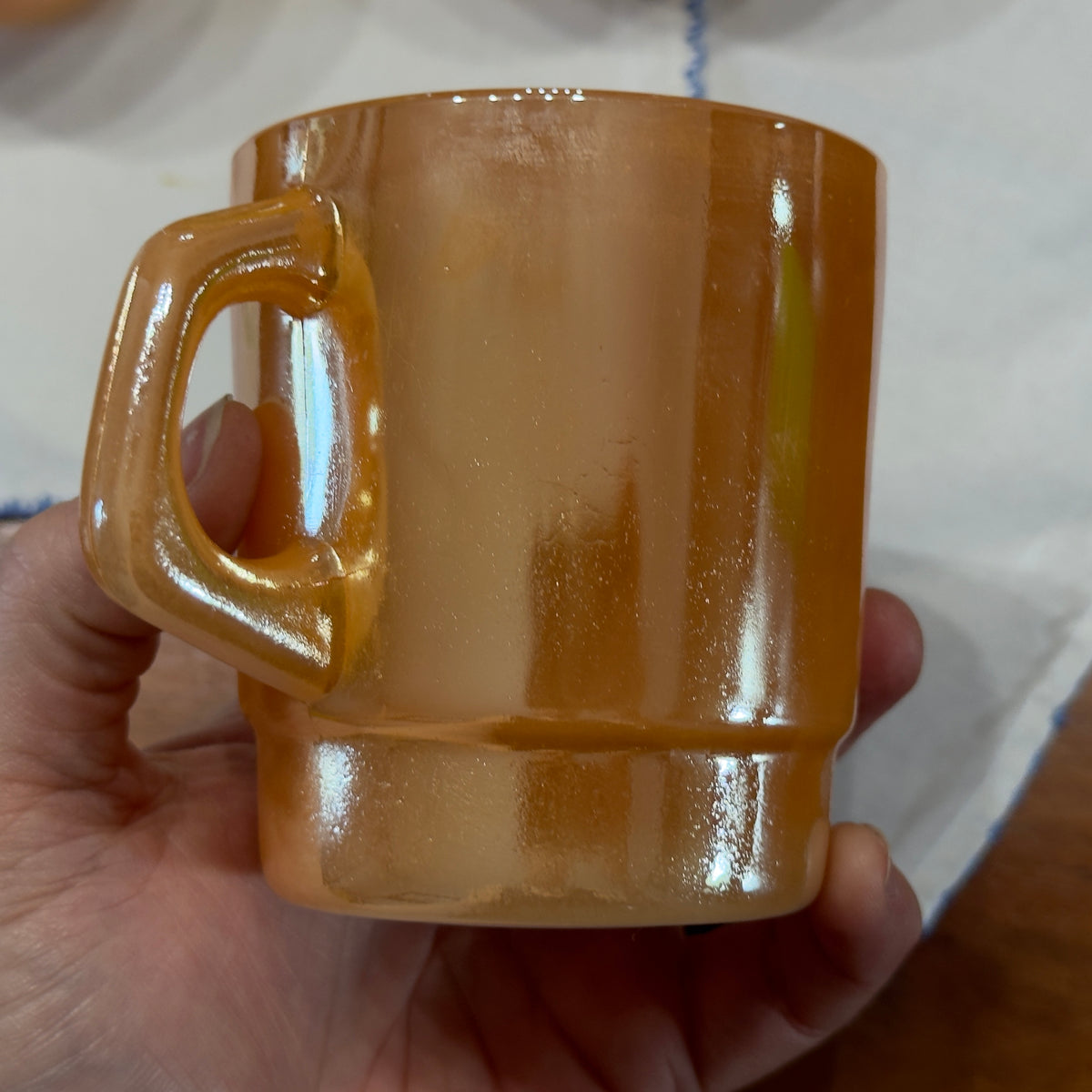 Termocrisa Peach Lustre Stackable Mugs