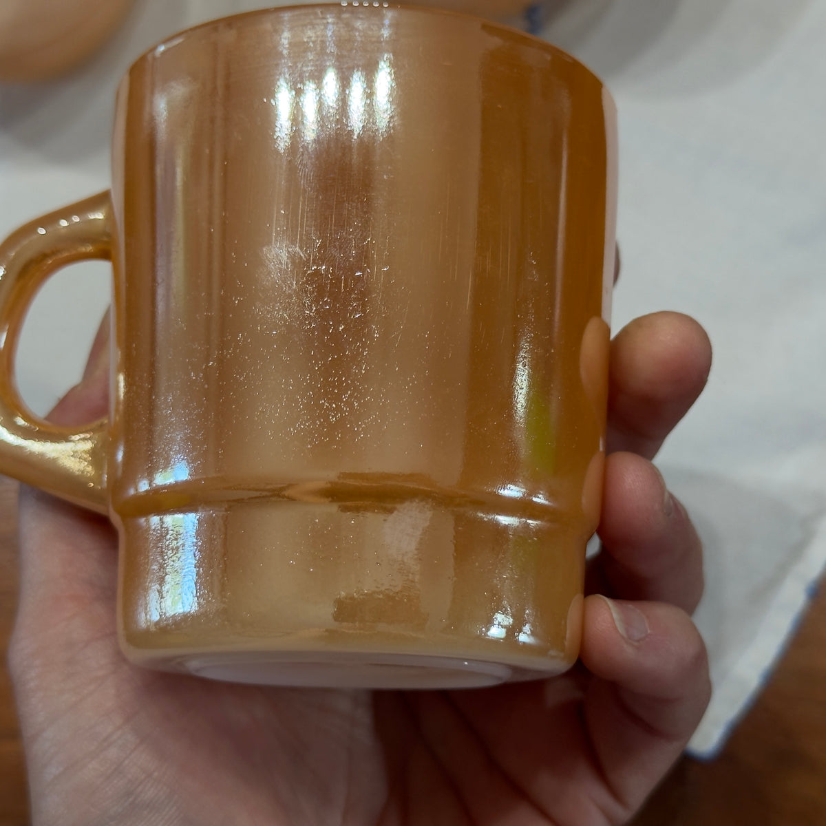 Termocrisa Peach Lustre Stackable Mugs