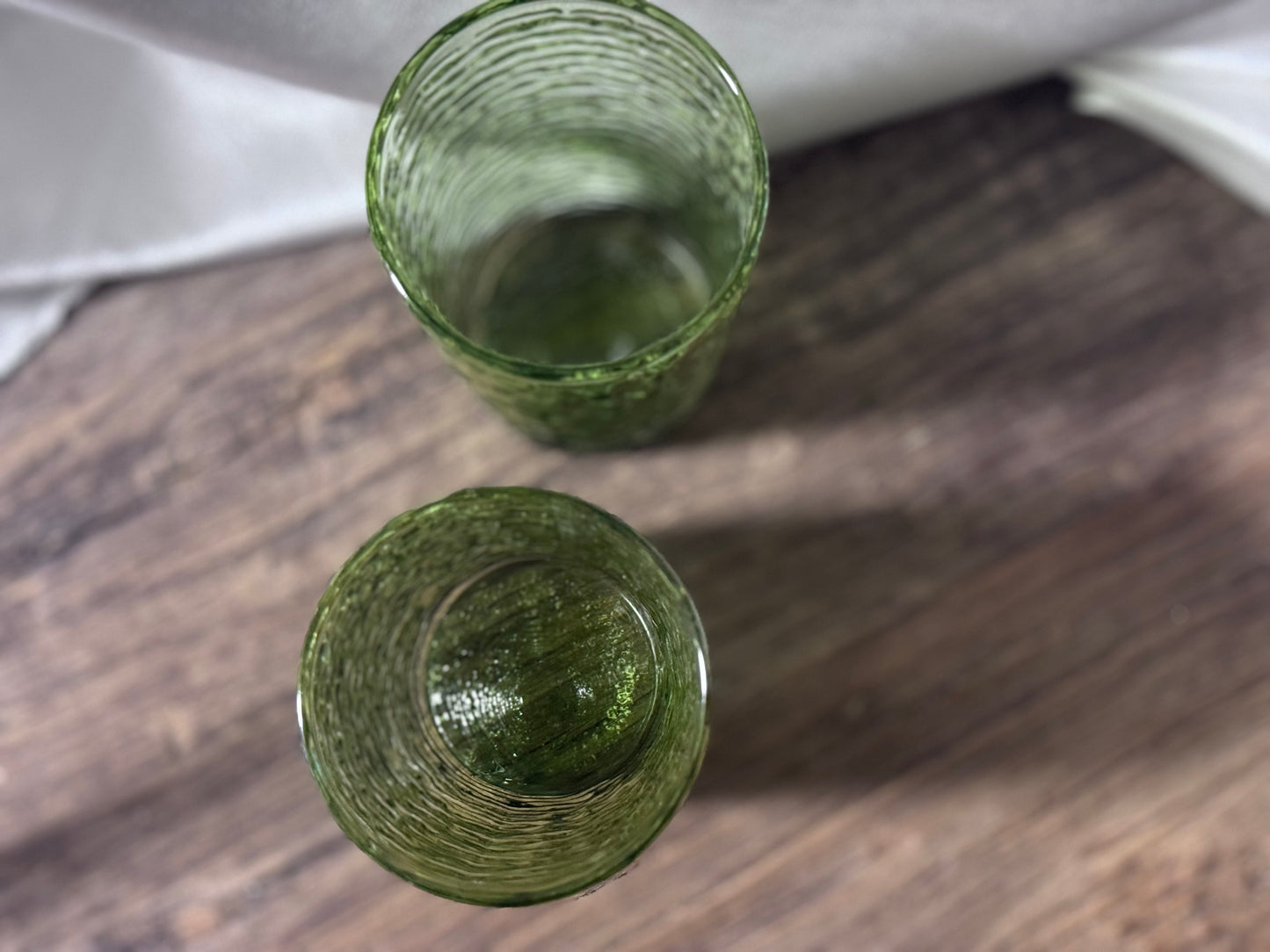 Anchor Hocking Soreno Avocado Green Highball Glasses