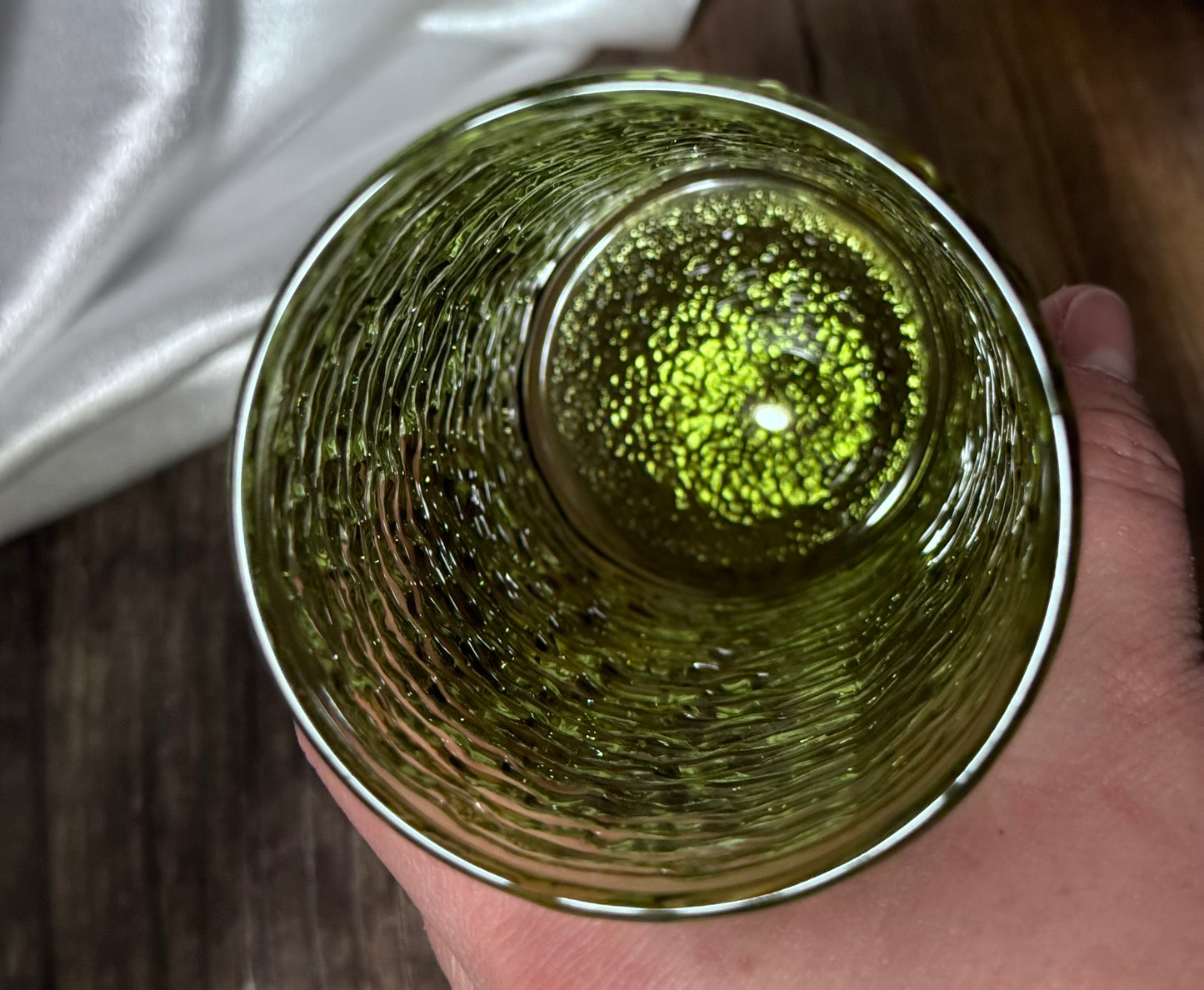Anchor Hocking Soreno Avocado Green Highball Glasses