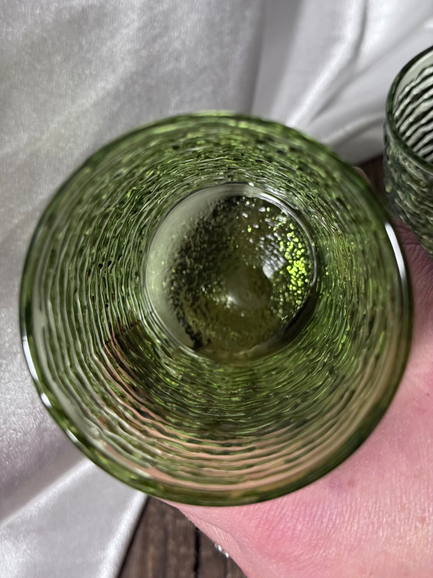 Anchor Hocking Soreno Avocado Green Highball Glasses