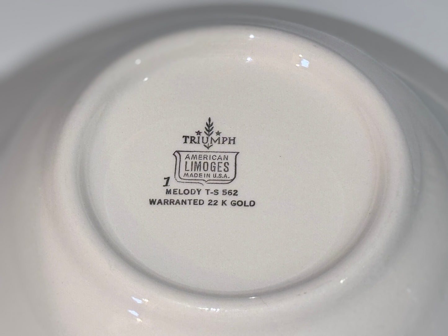 Triumph Limoges Serving Bowl 22k Gold Melody