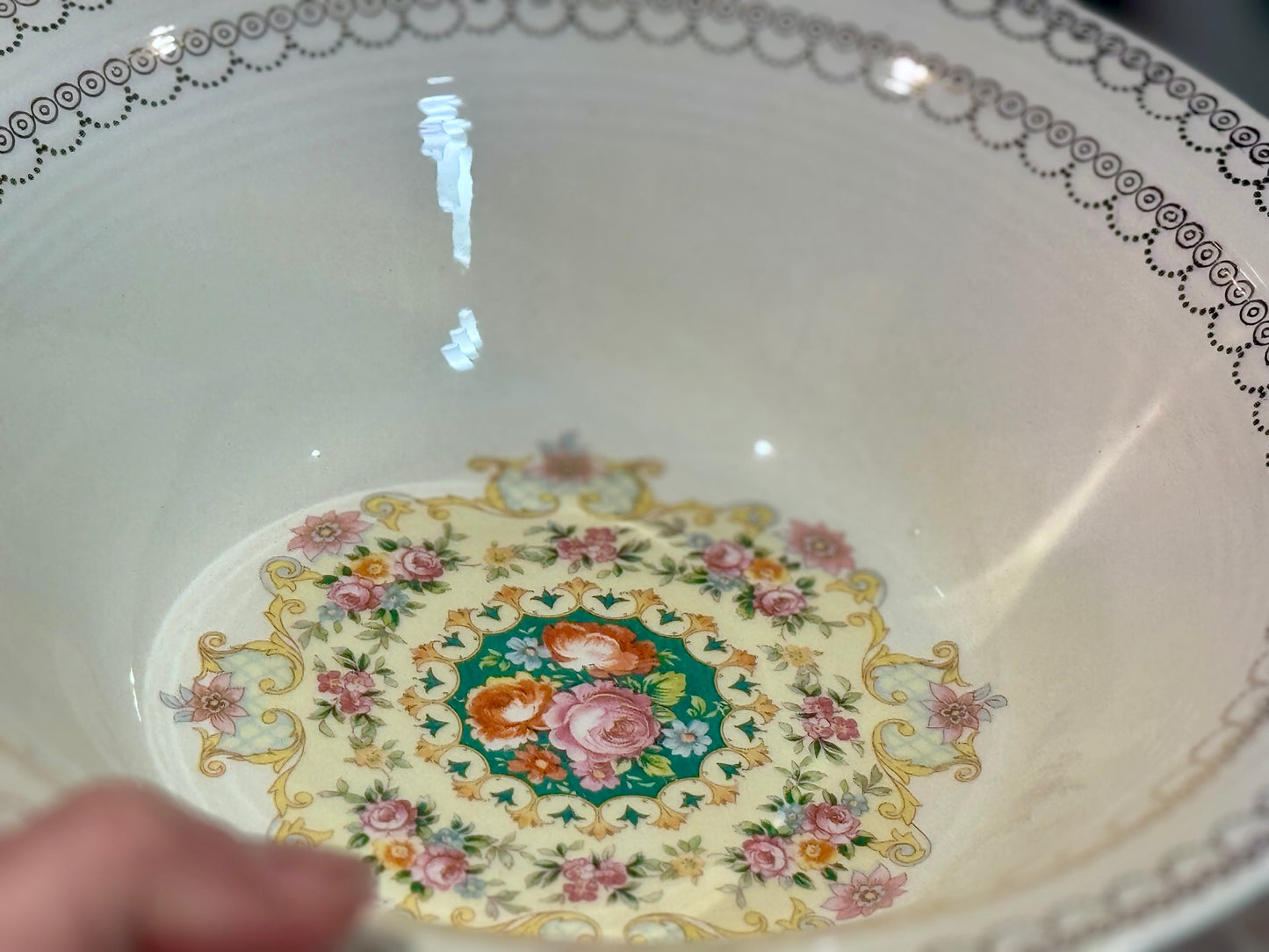 Triumph Limoges Serving Bowl 22k Gold Melody