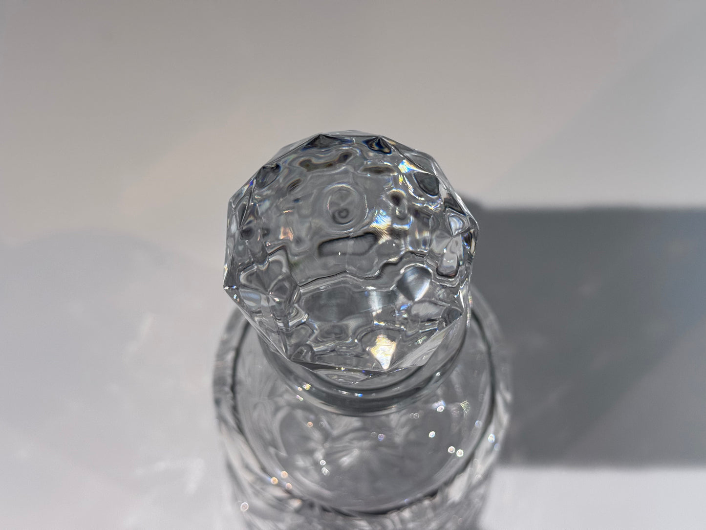 Pinwheel Cut Crystal Decanter