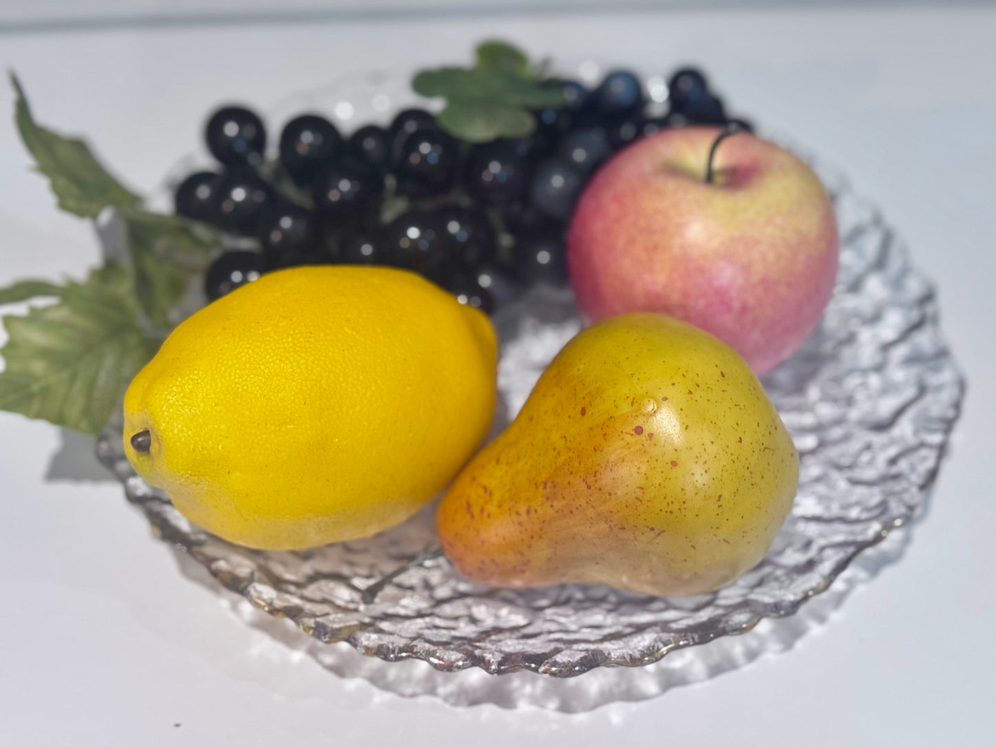 Scandinavian Ice Glass Serving Plate