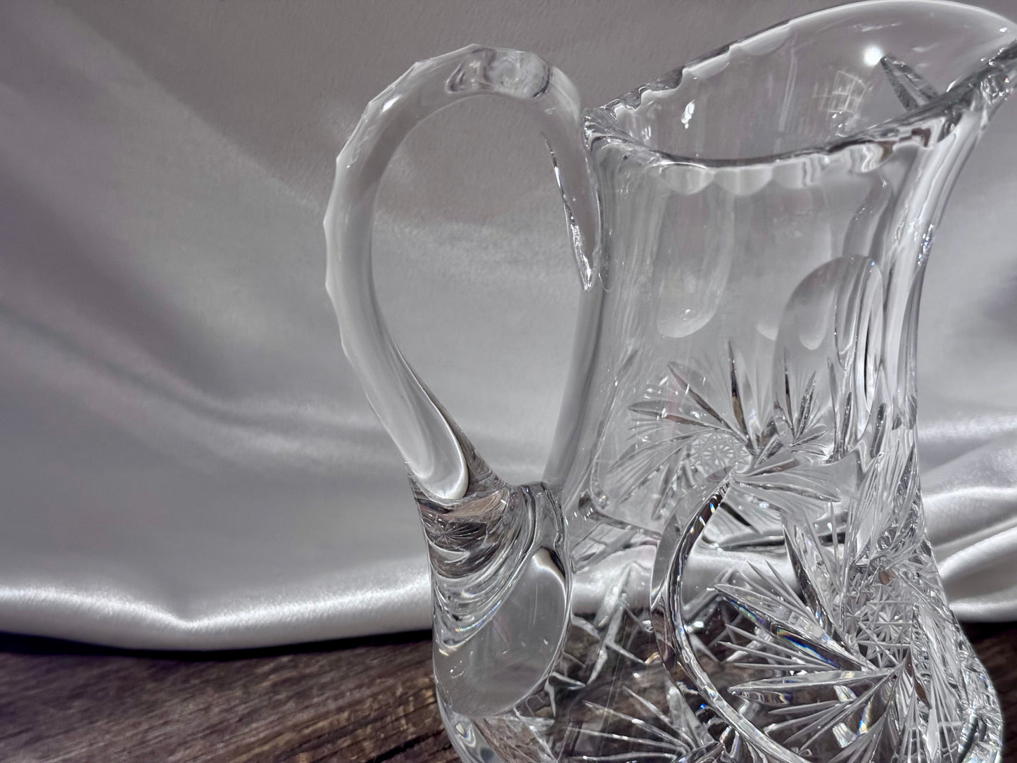 Pinwheel Crystal Water Pitcher