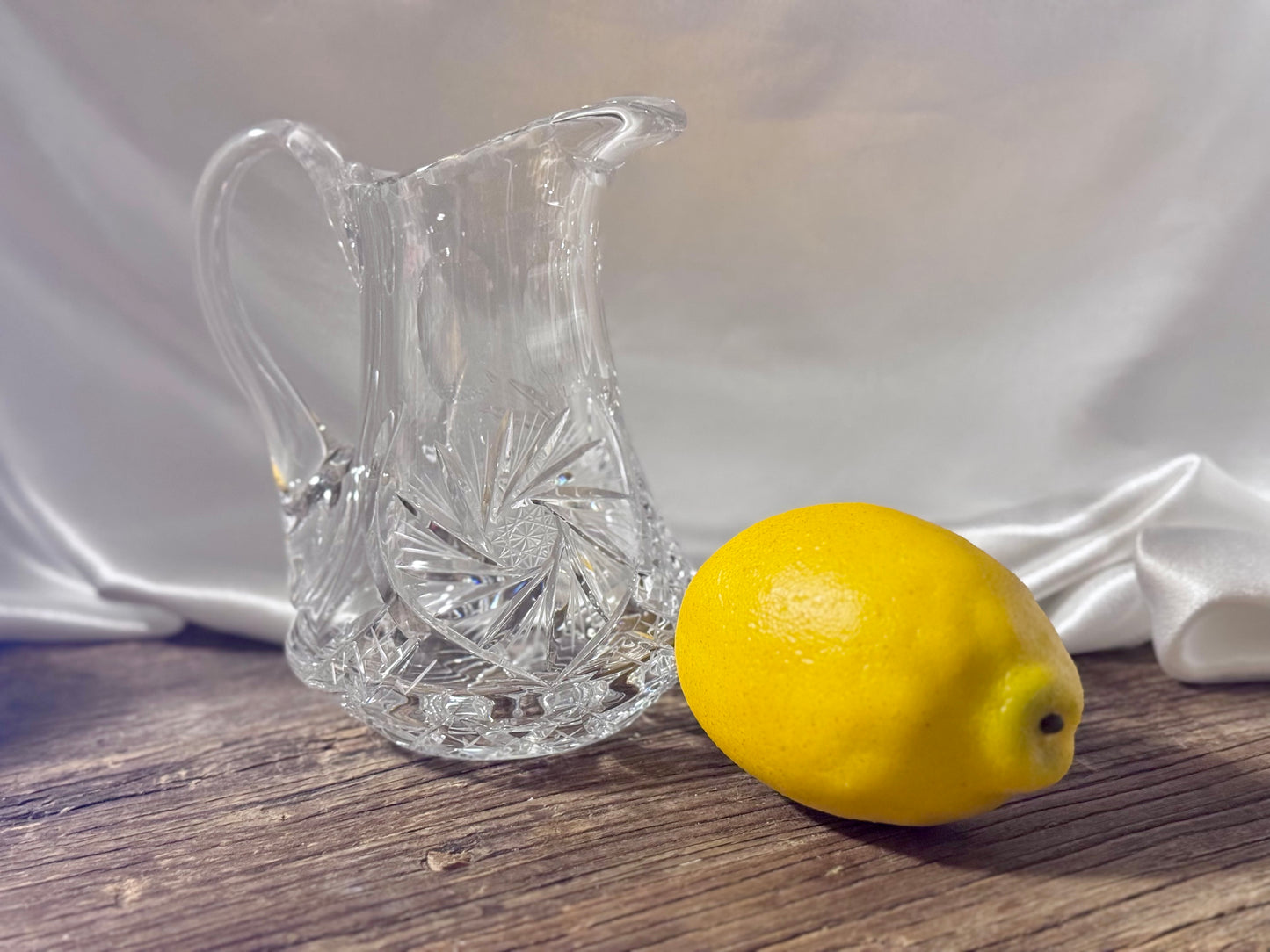 Pinwheel Crystal Water Pitcher