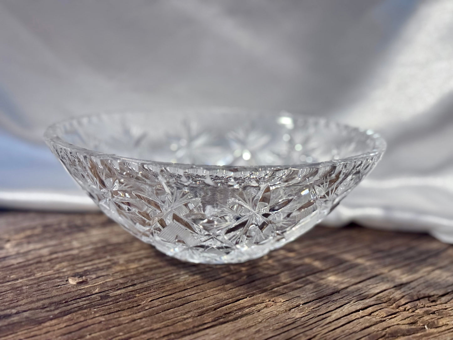 Bohemian Cut Crystal Fruit Bowl