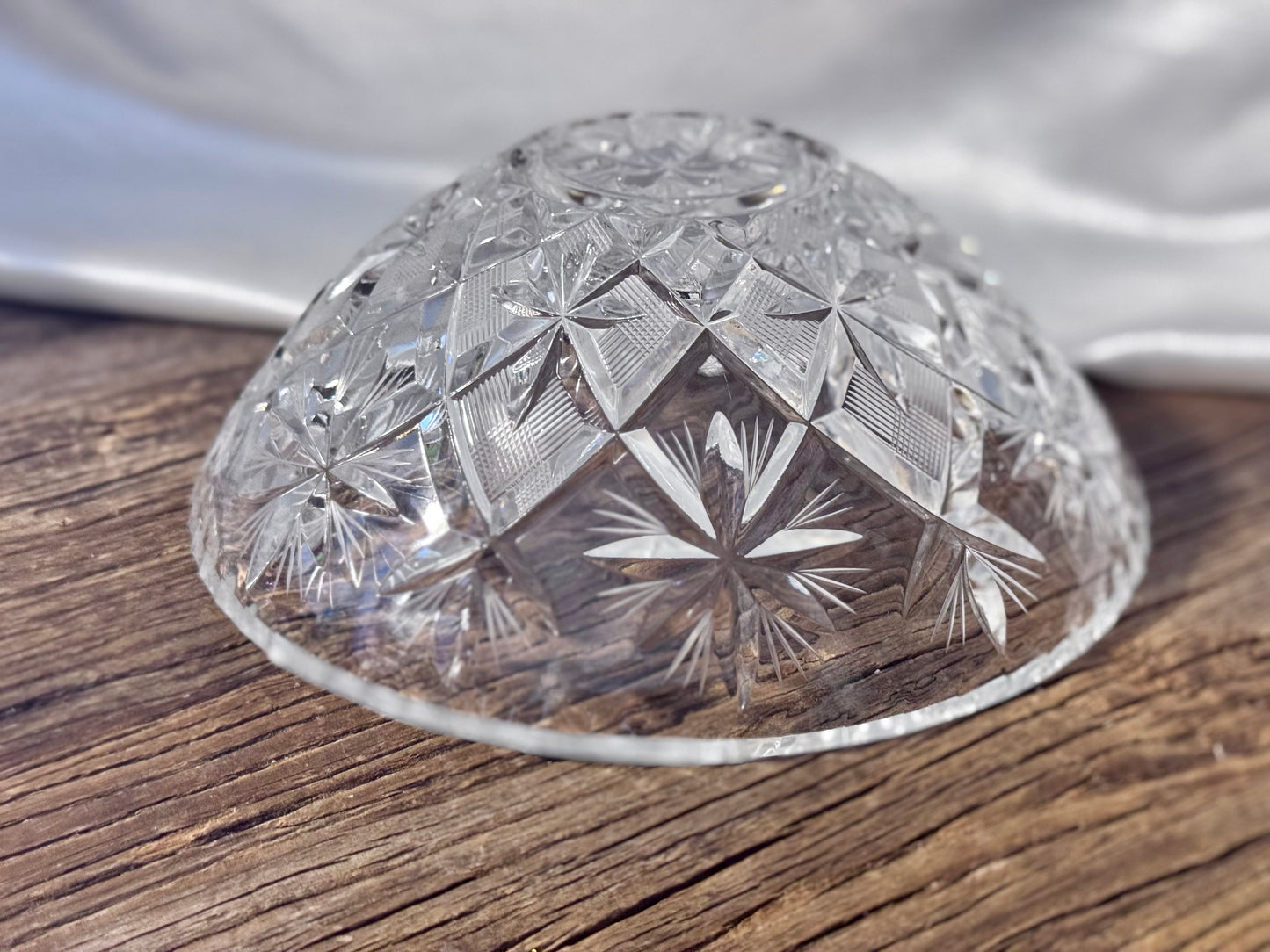 Bohemian Cut Crystal Fruit Bowl
