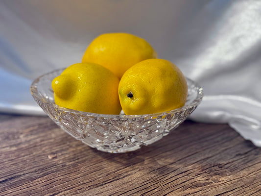 Bohemian Cut Crystal Fruit Bowl
