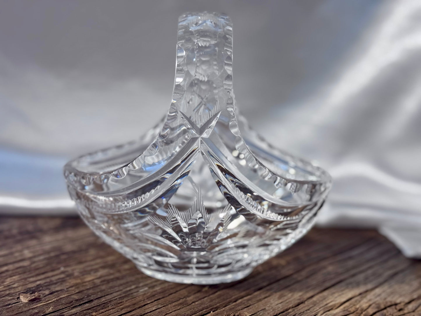Cut Crystal Basket