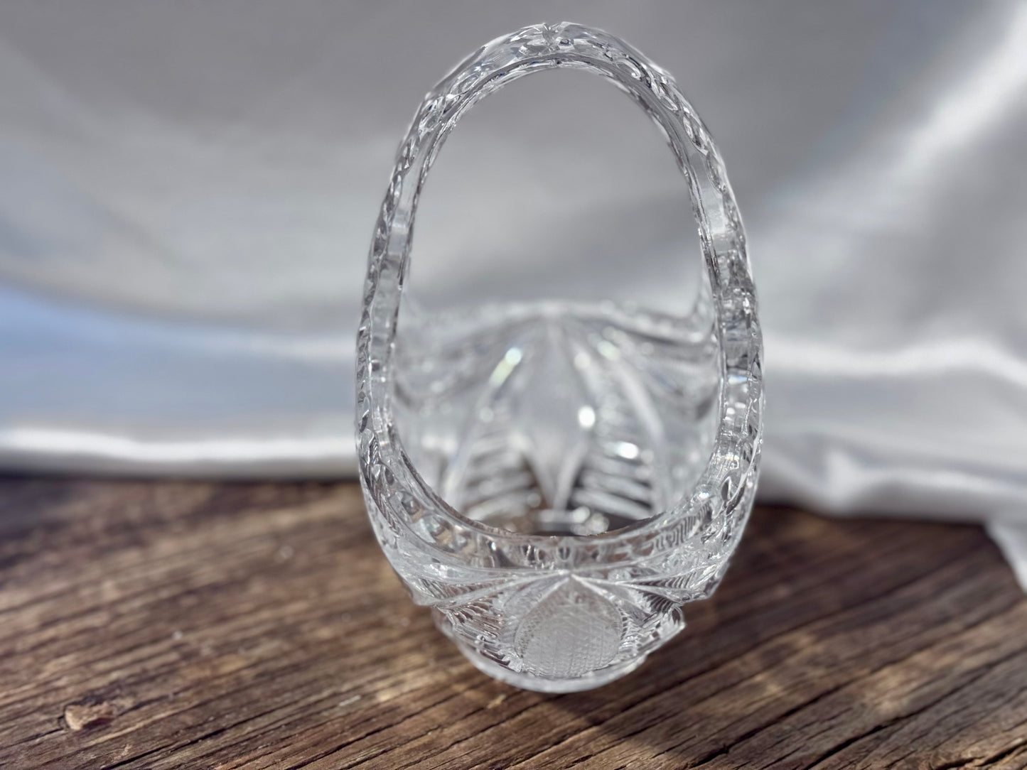 Cut Crystal Basket