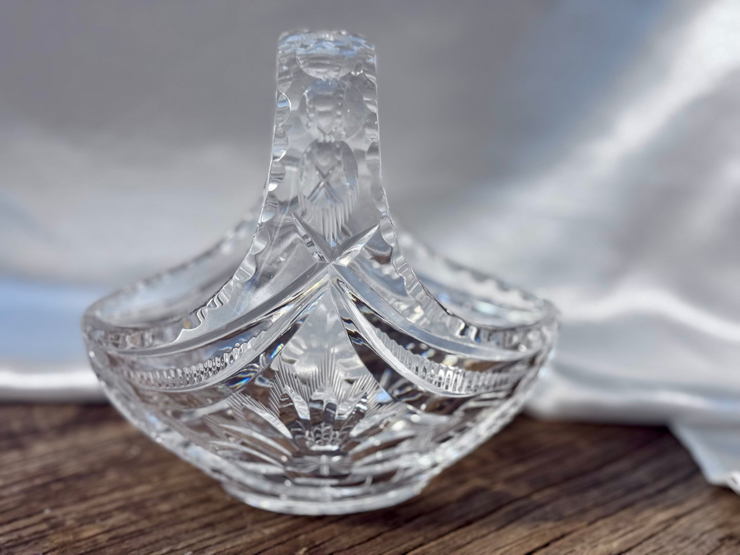 Cut Crystal Basket