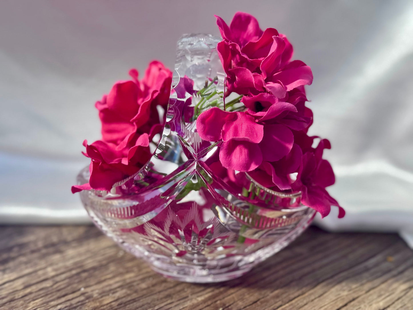 Cut Crystal Basket